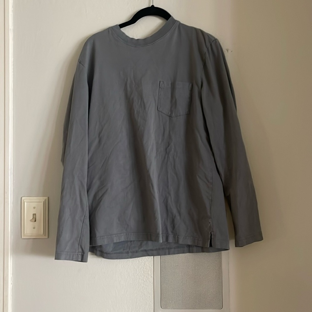 H&M long sleeved loose fit gray top